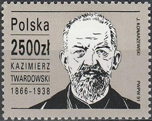 Potovn znmka Polsko 1991 Kazimierz Twardowski, filozof Mi# 3342
