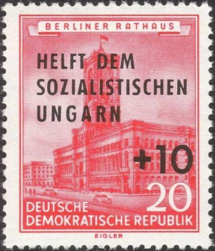 Potovn znmka DDR 1956 Radnice v Berln petisk Mi# 558 - zvtit obrzek