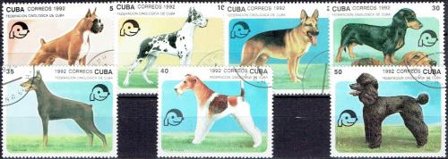 Potovn znmky Kuba 1992 Psi Mi# 3558-64