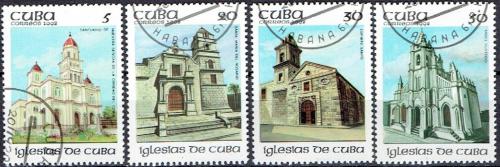 Potovn znmky Kuba 1992 Kostely Mi# 3645-48