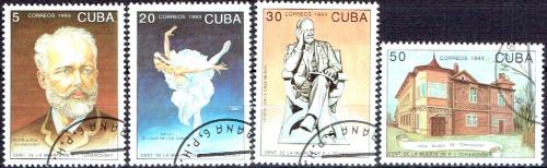 Potovn znmky Kuba 1993 P. I. ajkovsk Mi# 3718-21 