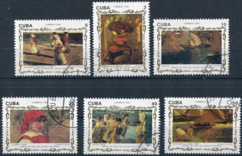 Potovn znmky Kuba 1993 Umn, Joaquin Sorolla Mi# 3676-81