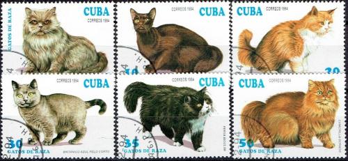 Potovn znmky Kuba 1994 Koky Mi# 3730-35