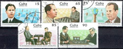 Potovn znmky Kuba 1996 Jos Ral Capablanca, achy Mi# 3954-58