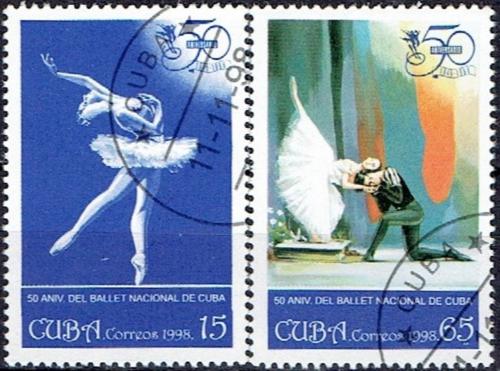 Potovn znmky Kuba 1998 Sttn balet, 50. vro Mi# 4160-61