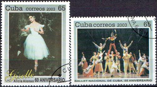 Potovn znmky Kuba 2003 Sttn balet Mi# 4566-67