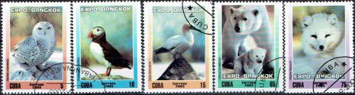 Potovn znmky Kuba 2003 Arktick fauna Mi# 4538-42