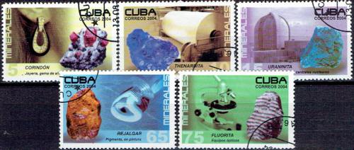 Potovn znmky Kuba 2004 Minerly Mi# 4619-23