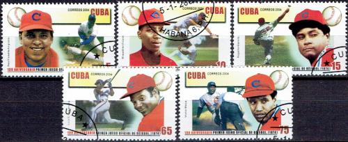 Potovn znmky Kuba 2004 Baseball Mi# 4654-58