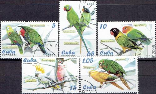 Potovn znmky Kuba 2005 Papouci Mi# 4679-83