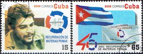 Potovn znmky Kuba 2006 Ernesto Che Guevara a vlajka Mi# 4835-36
