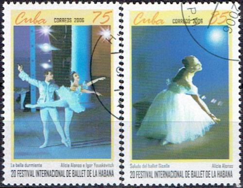 Potovn znmky Kuba 2006 Balet Mi# 4860-61
