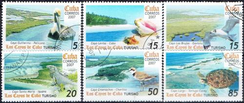 Potovn znmky Kuba 2007 Ostrovn fauna Mi# 4932-37