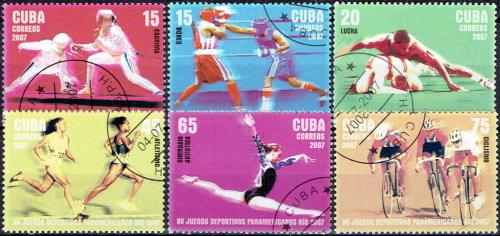 Potovn znmky Kuba 2007 Pan-americk hry Mi# 4950-55