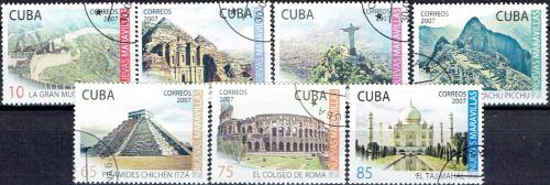 Potovn znmky Kuba 2007 Sedm div svta Mi# 4959-65