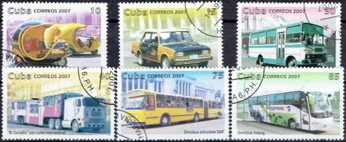 Potovn znmky Kuba 2007 Dopravn prostedky Mi# 4967-72