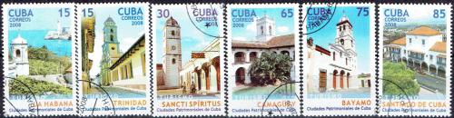 Potovn znmky Kuba 2008 Historick msta Mi# 5071-76 Kat 5.70