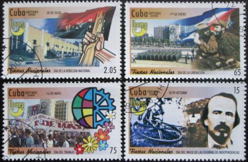 Potovn znmky Kuba 2008 Sttn svtky Mi# 5136-39
