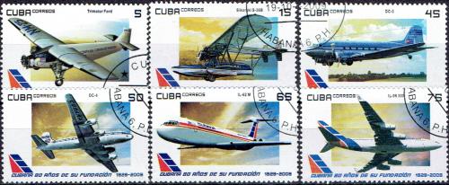 Potovn znmky Kuba 2009 Letadla Mi# 5307-12