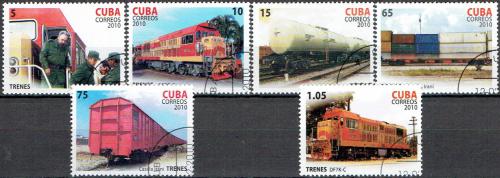 Potovn znmky Kuba 2010 eleznice Mi# 5338-43