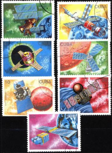 Potovn znmky Kuba 1988 Den kosmonautiky Mi# 3173-79