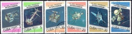 Potovn znmky Kuba 1987 Przkum vesmru Mi# 3084-89