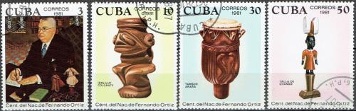 Potovn znmky Kuba 1981 Fernando Ortz Mi# 2612-15