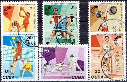 Potovn znmky Kuba 1978 Karibsk hry Mi# 2309-14