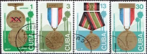 Potovn znmky Kuba 1977 Sttn vyznamenn Mi# 2230-33