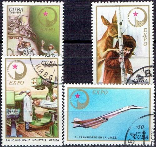 Potovn znmky Kuba 1976 Vstava EXPO Mi# 2150-53