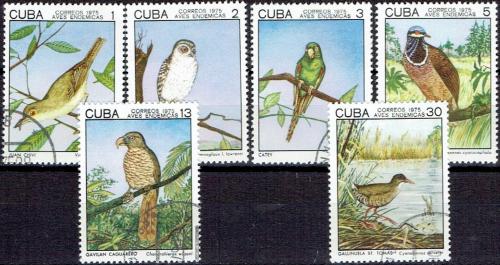 Potovn znmky Kuba 1975 Ptci Mi# 2057-62