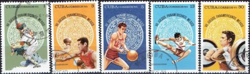 Potovn znmky Kuba 1975 Pan-americk hry Mi# 2072-76 