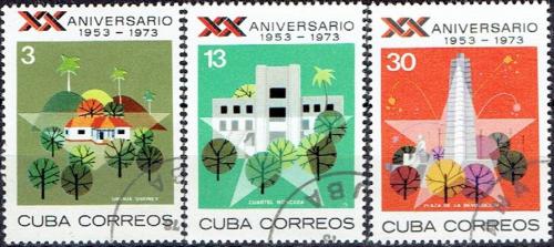 Potovn znmky Kuba 1973 Vro revoluce Mi# 1887-89