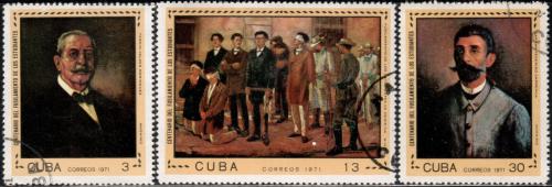 Potovn znmky Kuba 1971 Umn Mi# 1730-32