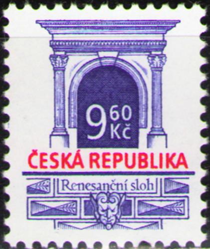 Potovn znmka esk republika 1995 Renesann stavebn sloh Mi# 89