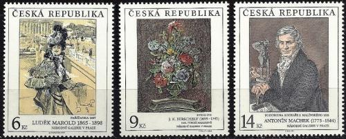 Potovn znmky esk republika 1995 Umn Mi# 96-98