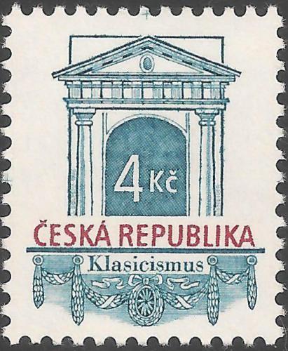 Potovn znmka esk republika 1996 Stavebn sloh - klasicismus Mi# 118