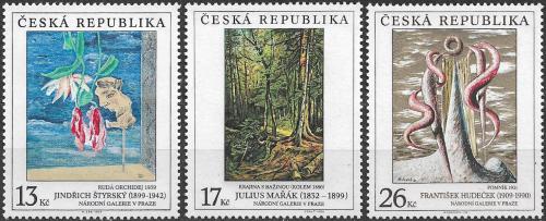 Potovn znmky esk republika 1999 Umn Mi# 236-38