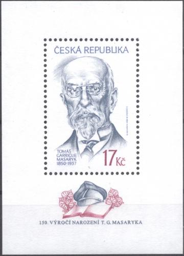 Potovn znmka esk republika 2000 Prezident T. G. Masaryk Mi# Block 11