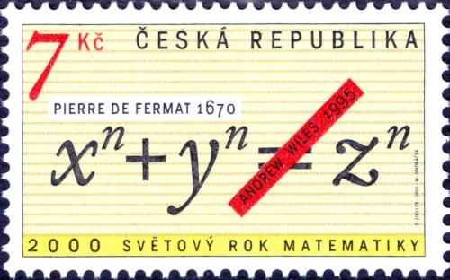 Potovn znmkas esk republika 2000 Mezinrodn rok matematiky Mi# 259