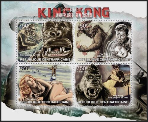Potovn znmky SAR 2013 Film King Kong, 80. vro Mi# 4007-10 Kat 14