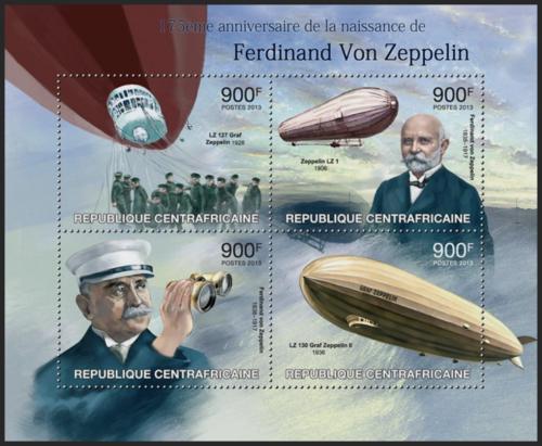 Potovn znmky SAR 2013 Ferdinand von Zeppelin Mi# 4062-65 Kat 16