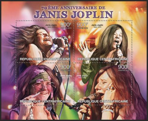 Potovn znmky SAR 2013 Janis Joplin, zpvaka Mi# 4087-90 Kat 16