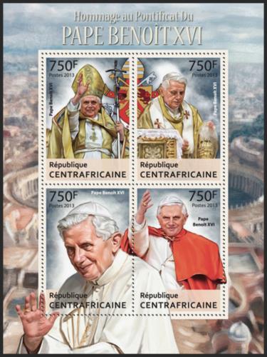 Potovn znmky SAR 2013 Pape Benedikt XVI. Mi# 4146-49 Kat 14
