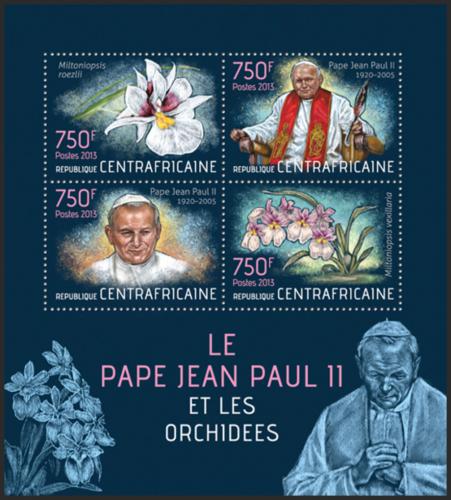 Potovn znmky SAR 2013 Pape Jan Pavel II. a orchideje Mi# 4286-89 Kat 14