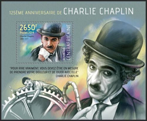Potovn znmka SAR 2014 Charlie Chaplin Mi# Block 1115 Kat 12
