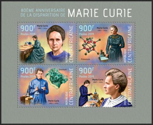 Potovn znmky SAR 2014 Marie Curie Mi# 4575-78 Kat 16
