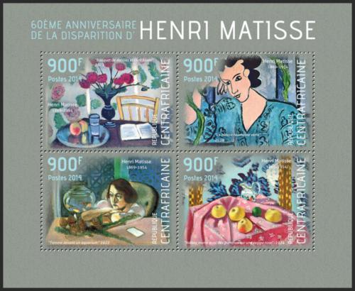 Potovn znmky SAR 2014 Umn, Henri Matisse Mi# 4585-88 Kat 16