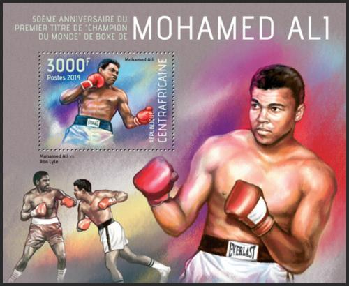 Potovn znmka SAR 2014 Muhammad Ali, box Mi# Block 1132 Kat 14