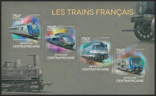 Potovn znmky SAR 2014 Francouzsk lokomotivy Mi# 4755-58 Kat 14